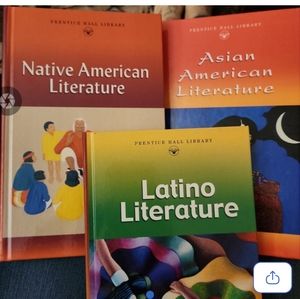 LOT Prentice Hall / Native American Lit,  Asian American Lit & Latin America lit